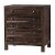 Wooden Nightstand with Three Drawers, Brown- Saltoro Sherpi Perspective: front