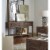 Wooden Two Drawer Console Table with Bottom Shelf, Brown Perspective: front