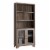 Benjara 31.5  Transitional Wood Book Cabinet with 3 Display Shelves in Brown Perspective: front