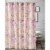Fabric Shower Curtain with Medallion Pattern and Button Holes, Multicolor- Saltoro Sherpi Perspective: front