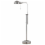 Adjustable Height Metal Pharmacy Lamp with Pull Chain Switch, Silver- Saltoro Sherpi Perspective: front