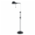 Adjustable Height Metal Pharmacy Lamp With Pull Chain Switch, Black - Saltoro Sherpi Perspective: front