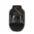 11 Inches Metal Lantern, Modern, Cage Design, Handle, Black and Gold- Saltoro Sherpi Perspective: front