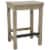 Wooden Counter Height Stool with Grain Details, Natural Gray Perspective: front