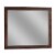 Rustic Style Rectangular Wooden Frame Dresser Mirror, Brown- Saltoro Sherpi Perspective: front