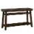 Wooden Console Table with One Open Shelf, Brown Perspective: front