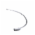 Table Lamp with Arched Tube LED, Brushed Silver- Saltoro Sherpi Perspective: front