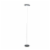 Floor Lamp with Adjustable Torchiere Head and Sleek Metal Body, Black- Saltoro Sherpi Perspective: front