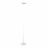 Floor Lamp with Adjustable Torchiere Head and Sleek Metal Body, White- Saltoro Sherpi Perspective: front