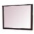 Fang 50 Inch Rectangular Dresser Mirror, Wood Frame, Dark Cherry Brown Perspective: front