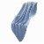 Nyx King Size Ultra Soft Cotton Thermal Blanket, Textured Feel, Blue- Saltoro Sherpi Perspective: front