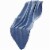Nyx King Size Ultra Soft Cotton Thermal Blanket, Textured Feel, Denim Blue- Saltoro Sherpi Perspective: front