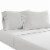 Ivy 4 Piece Queen Size Cotton Ultra Soft Bed Sheet Set, Prewashed, White- Saltoro Sherpi Perspective: front