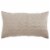 Kahn Hand Quilted Lumbar King Size Pillow Sham, Self Binding, Matte Brown- Saltoro Sherpi Perspective: front