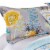 Minsk 20 x 36 King Size Pillow Sham, Yellow Flowers, Gray Cotton Fabric- Saltoro Sherpi Perspective: front