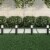 Solar Path Bollard Lights, Set of 6 Stainless Steel Black Outdoor Stake Lighting for Garden Perspective: front