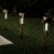 Solar Path Lights  Stainless Steel Outdoor Stake Lighting for Garden, Landscape, Patio, Perspective: front