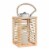 Solar or Battery Powered Lantern LED Candle Indoor Outdoor Flameless Table Lighting Perspective: front