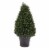 Artificial Cypress Topiary-37 Inch Tower Style Faux Plant in Sturdy Pot - Realistic Indoor or Perspective: front