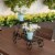 Black Plant Stand  2-Tiered Indoor or Outdoor Decorative Vintage Look Wrought Iron Garden Perspective: front