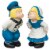 Gardens Alive! Kissing Dutch Couple Garden Statues Perspective: front