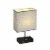 17 in. Grey Table Lamp with USB Port and Charging Dock Perspective: front
