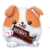 Zuru Snackles Series 1 Plush Corgi & Hershey's Milk Chocolate® Perspective: front
