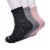 Timberland® Women's Cushioned Wool Quarter Socks - Black/Gray/Pink Perspective: front