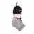 Timberland® Women's Cushioned Wool Quarter Socks - Black/Gray Perspective: front