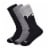 Timberland® Women's Cushioned Wool Crew Socks - Black/Gray Perspective: front