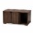 Baxton Studio Jasper Modern Walnut Brown Finished 2 Door Wood Cat Litter Box Cover House Perspective: front