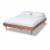 Baxton Studio Rina Full Size Ash Brown Finished Wood Bed Frame Perspective: front
