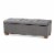Baxton Studio BBT3101-Grey Velvet-Walnut-Otto Roanoke Modern & Contemporary Grey Velvet Fabri Perspective: front
