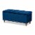 Baxton Studio BBT3137-Navy Velvet-Walnut-Otto Kaylee Modern & Contemporary Navy Blue Velvet F Perspective: front