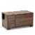 Baxton Studio Connor Walnut Brown Finished 2-Door Cat Litter Box Cover House Perspective: front