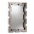 Baxton Studio Tanis Bronze Finished Rectangular Accent Wall Mirror Perspective: front