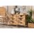 Dariana Modern Bohemian Natural Brown Rattan 6-Drawer Storage Cabinet Perspective: front