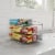 Kitchen Wrap Storage Rack-3 Tier Pantry Organizer for Foil, Plastic Bags, Cabinet Perspective: front