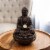 Tabletop Water Fountain Buddha Figure LED Glass Ball Soothing Sound Indoor Perspective: front