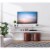 Furniture of America Brie Wood 2-Tier Floating TV Stand in Light Brown Perspective: front