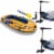 Intex Challenger 2 Inflatable Raft Set & 2 Transom Mount 8 Speed Trolling Motors Perspective: front