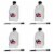 VP Racing Fuels Motorsport 5.5 Gal Utility Jug w/ 14 Inch Hose, White (4 Pack) Perspective: front