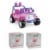 Power Wheels 12 Volt Disney Princess Jeep Ride-On + Replacement Battery (2 Pack) Perspective: front