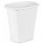 Sterilite 10538006 10 Gallon White Ultra Plastic Wastebasket Trash Can (6 Pack) Perspective: front