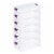 Sterilite 32 Quart Clear View Storage Container Tote w/ Latching Lid, (6 Pack) Perspective: front
