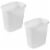 Rubbermaid 6 Quart Bedroom, Bathroom, and Office Wastebasket Trash Can (2 Pack) Perspective: front