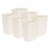 Rubbermaid 21 Quart Rectangular Kitchen Wastebasket Trash Can, Bisque (6 Pack) Perspective: front