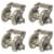 Suncast Handler 200 Foot Resin Wall Mounted Outdoor Garden Hose Reel (4 Pack) Perspective: front