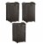 Suncast Trash Hideaway Outdoor Patio 33 Gal Garbage Waste Trash Can Bin (3 Pack) Perspective: front