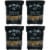 Jack Daniel's Whiskey Barrel Smoking Oak Wood Chips, 180 Cubic Inches (4 Pack) Perspective: front